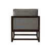 Aura Boucle Fabric Arm Chair in Grey Colour