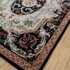Jaipur Rugs Medallion Wool And Viscose 8x10 Feet Ebony And Natural White Hand Tufted Rug Carpet