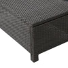 Magnolia  Outdoor Set in Black Colour (1 Sofa, 1 Ottoman & 1 Table)