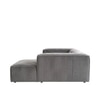 Elegantedge Wood Left Aligned 2-Seater With Upholstery Non Storage Sofa In Grey Colour
