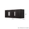 Hexa Red Multipurpose Storage Cabinet With 3 Door in Flower Wenge Colour