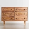 Scalamango Wood Chest Of Drawers In Natural Finish
