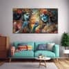 The Castle Decor Radha Krishna Wall Painting Wooden Framed 27x48 Inch (Style 2)