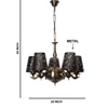 Devansh Metal Wall Mounted Lamp With Beige Jute Shade