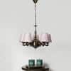 Devansh Solid Wood Electric Wall Light in Red Colour with Red Shade Count of 1 Light