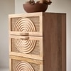 Ziggy Solid Mango Wood Chest of Drawer With 4 Drawer in Natural Finish