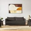 Florence Premium 3 Seater Fabric Sofa in Stone Grey Velvet Colour