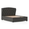 Holmebrook Upholstered Storage Bed In Hydraulic in Queen Size Urban Grey Colour
