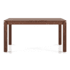 Atlas Solid Wood 6 Seater Compact Dining Table In Honey Finish