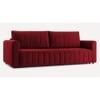 Beliss 3 Seater Pull Out Sofa cum Bed in Maroon Colour