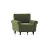 Oxford 1 Seater Fabric Sofa In Moss Green Colour