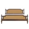 Cane Solid wood King Size Bed in Provincial Teak Finish 72x78 inches