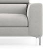 Chelsea Left Aligned 3 Seater Sectional Fabric Sofa (Vapour Grey)