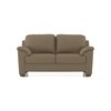 Farina 2 Seater Premium Italian Leather Sofa In Dark Truffle
