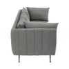 Scandinavian Supra Three Seater Sofa Matte Black Finish