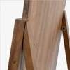 Nira Solid Wood Floor Mirror in Brown Colour