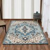 Presto Blue Traditional Hand Tufted Wool Carpet 6X9 Feet