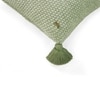 Moss Knit Pistachio Green Cushion Cover  16X16 Inches