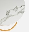 Y Metal Side Table in Gold Colour