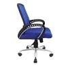 Smart Ergonomic Chair With Breathable Blue Mesh Fabric