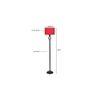 Asher Black Cotton Shade Floor Lamp