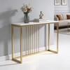Odine Metal Console Table in Gold Colour