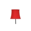 Magnolia Red Cotton Shade with Iron Floor lamp
