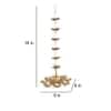 Hanging Dia Urli Set Of 2 In Gold Colour