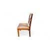 Newport Sheesham Wood Dining Chair in Beige Velvet HONEY FINISH