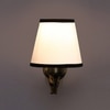 Devansh Metal Electric Wall Light in Antique Gold Colour with White & Black Shade Count of 1 Light