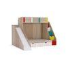 Sleep Nâ€™ Slide Bunk Bed with Slide and Storage in Oak Colour BKBB027