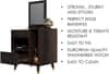 Hexa Red Engineered Wood Dressing Table in Flower Wenge Colour