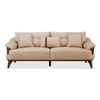 Veronica 3 Seater Fabric Sofa in Honey Beige Colour