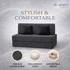 Sleep Spa Foldable 2 Seater Double Foam Fold Out Sofa Cum Bed in Grey Colour