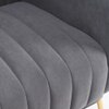 Murrow Fabric Accent Chair in Grey Colour