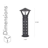 Miseno Aluminium Outdoor Bollard Light