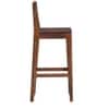 Smith Solid Sheesham Wood Bar Chair In Teak Finish