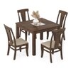 Brighton Square 4 Seater Dining Table With Fabio Dining Chair Set
