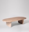 Qwerty Solid Wood Coffee Table In  Natural Finish