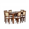 Kenvora Solid Wood 6 Seater Dining Table in Provincial Teak Finish
