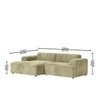 Sophisticated Wood Right Aligned 2-Seater With Upholstery Non Storage Sofa In Grey Colour