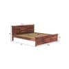 Stainfleld Sheesham Wood Queen Size Bed Non Storage Bed Provincial Teak Finish (60 x 78 inches)