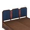 Classic Sheesham Wood King Size Bed With Hydraulic Storage in Provincial Teak Finish