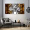 The Castle Decor Nature Art Wall Painting Wooden Framed 27x48 Inch (Style 2)