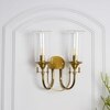 Stella Glass and Brass Doule Shade Wall Light