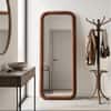 The Artment Unbreakable Brown Square Puff Floor Mirror (160 x 50) cm