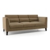 Lewis 3 Seater Fabric Sofa in Fawn Velvet Colour