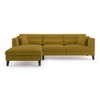 Lewis Sectional Sofa (Colour : Olive Green, Cushion : Soft, Seater : Left Aligned 3 Seater + Left Aligned Chaise)