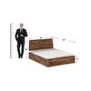 Samriddh Solid Wood Queen Size Box Size Storage Bed