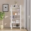 Hexa Engineered Wood Bookshelf Multipurpose Storage Rack in Giant Wood and Frosty White